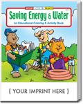 CS0320 Saving Energy & Water Coloring and Activity Book with Custom Imprint
